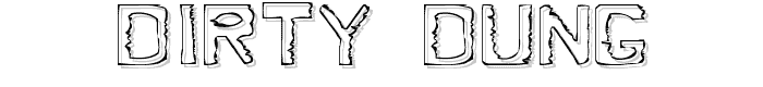 Dirty Dung font